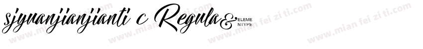 sjyuanjianjianti c Regula字体转换